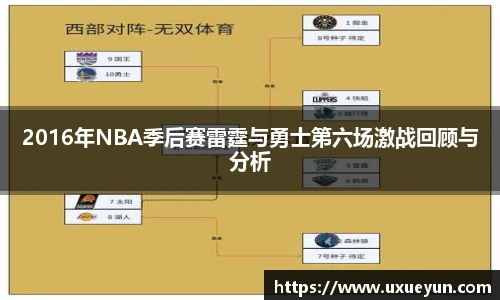 2016年NBA季后赛雷霆与勇士第六场激战回顾与分析